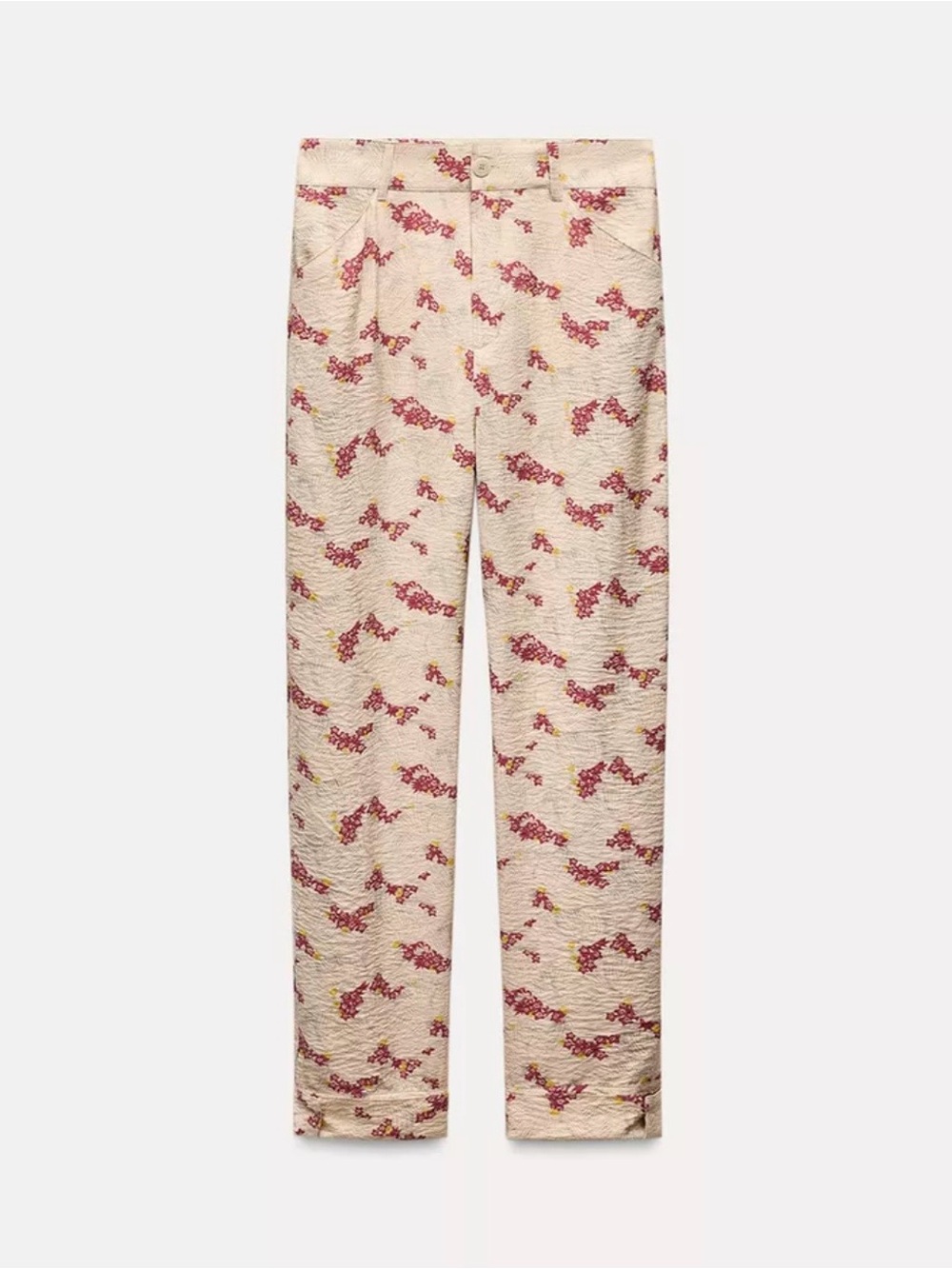 Zara ZW Collection Printed Trousers